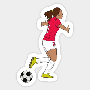 Soccer Football Girl Sticker